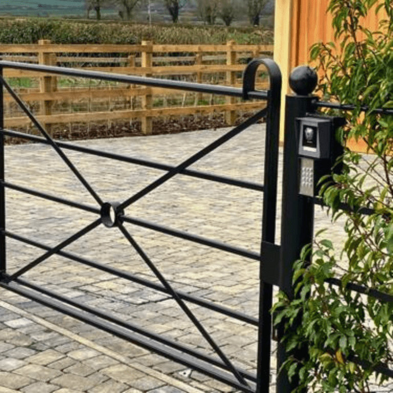 An image example of Gates installed by Steel Lawn Edging Co.