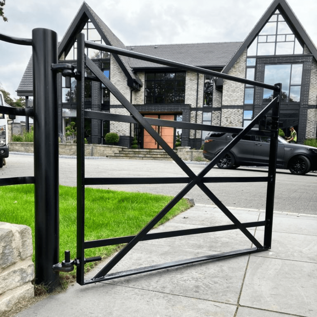 An image example of Gates installed by Steel Lawn Edging Co.